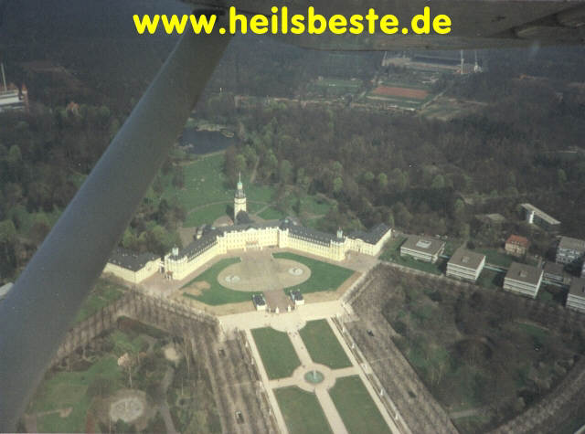 Luftbild Karlsruher Schloss
