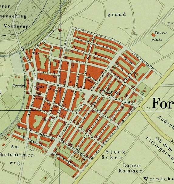 Stadtplan Forchheim 1965